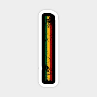 Reggae Rasta Rastafari Jamaica Color Stripe Magnet