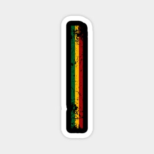 Reggae Rasta Rastafari Jamaica Color Stripe Magnet