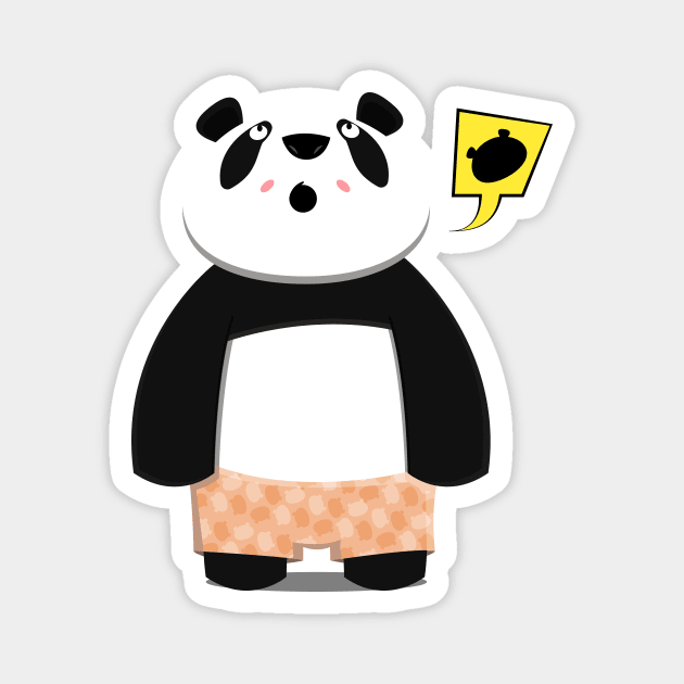 Adorable wondered Panda for teens,girls,boys and babies Magnet by Moh-Khalifa