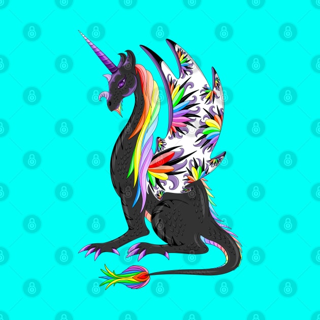 Rainbow Unicorn Dragon by MelanieJeyakkumar