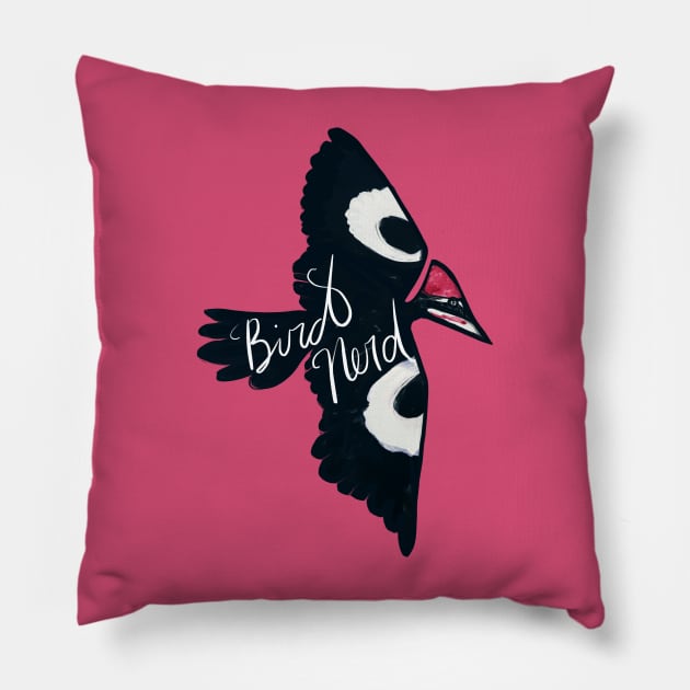 Bird Nerd Pillow by bubbsnugg