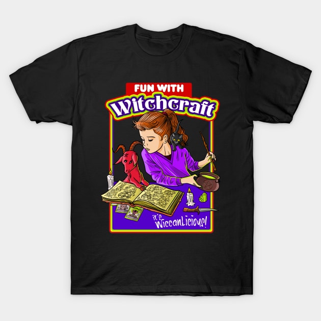 Fun With Witchcraft T-Shirt Is Wiccan-Licious! Necronomicon Fun With Witchcraft T-Shirt Is Wiccan-Licious! Necronomicon