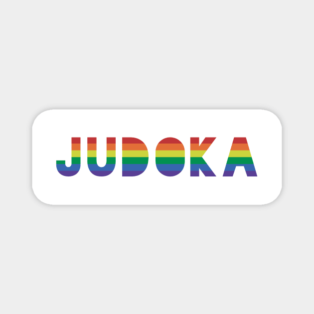 Judoka Gay Pride Magnet by QCult