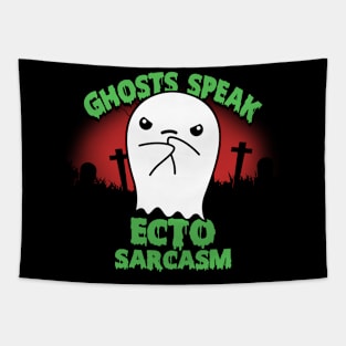 Cute Funny Original Kawaii Boo Ghost Sarcasm Funny Meme Tapestry