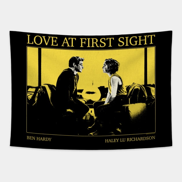 love at first sight retro Tapestry by Genetics art