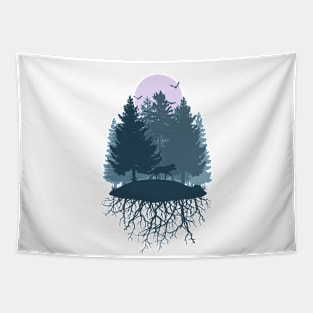 Purple Woods Tapestry