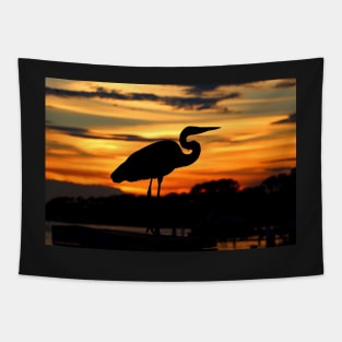 Sunset Heron Tapestry