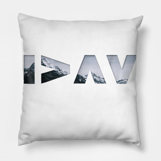 Angelsje I am greater than my ups and downs Pillow by Walkowiakvandersteen