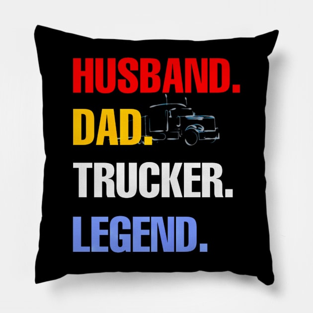 Truck dad Pillow by ZIID ETERNITY