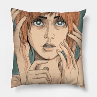 joe blade runner cyberpunk Pillow