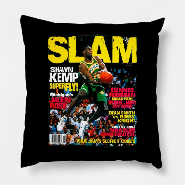 KEMP - SLAM Pillow by Buff Geeks Art