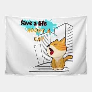 adopt a cat Tapestry