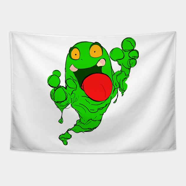 Slimer Grimer Tapestry by Arctic Apothecary