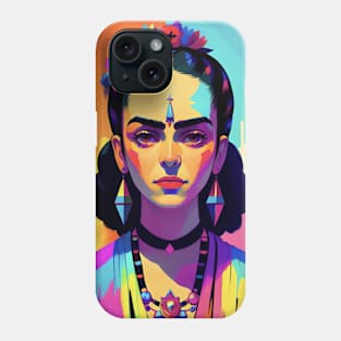 Frida's Colorful Fiesta: Illustrative Celebration Phone Case