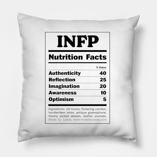 INFP Pillow by Made by Casey