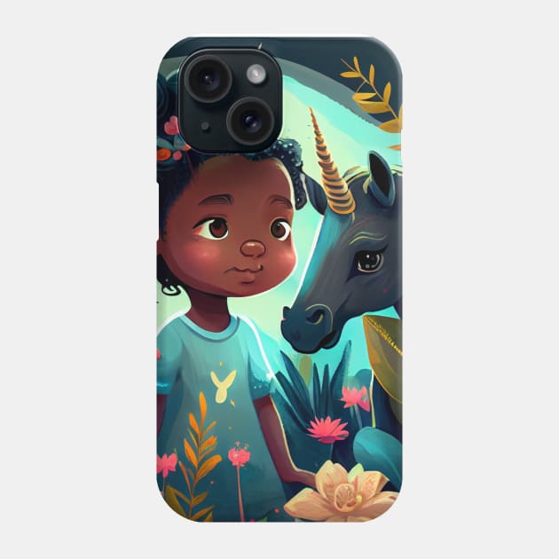 Unicorn Girl Phone Case by RATED-BLACK