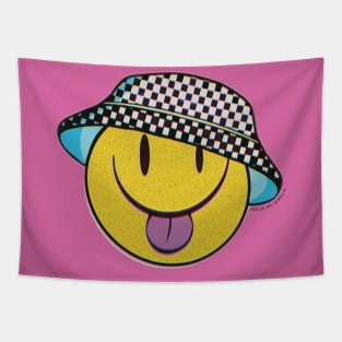 Happy Bucket Hat Friend Tapestry