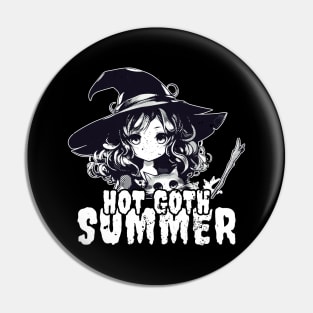 Hot Goth Summer - Anime Halloween Pin