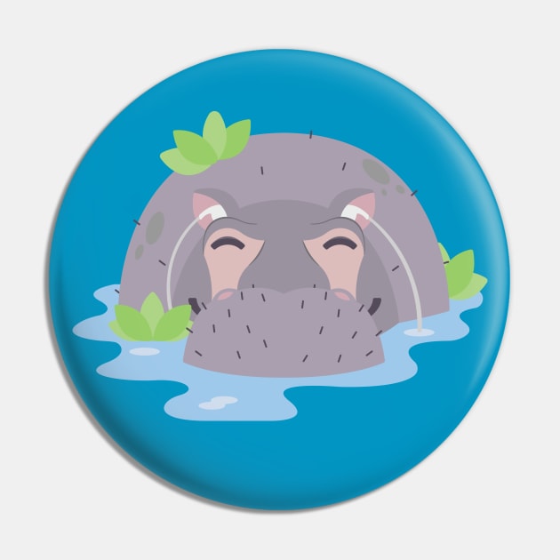 Hippo Hymn Pin by Bluefooted