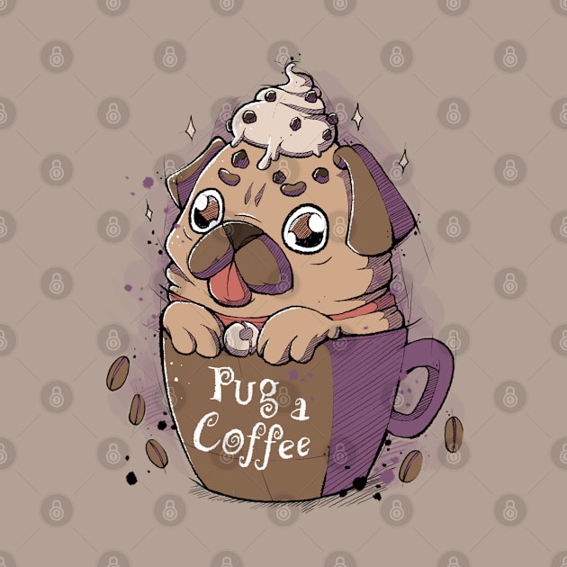 Pug A Coffee by xMorfina