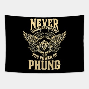 Phung Name Shirt Phung Power Never Underestimate Tapestry