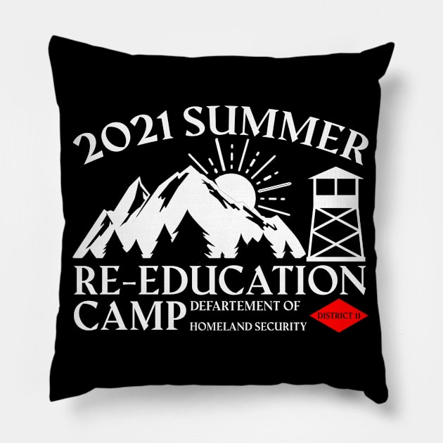 2021 Summer Re-Education Camp Department of Homeland Scurity Pillow by teecrafts