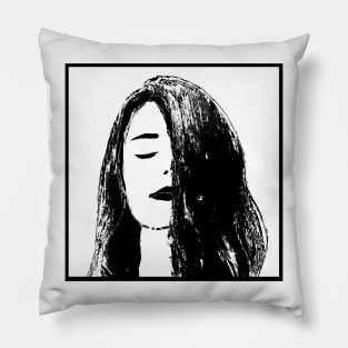 Woman portrait  81 Juliana de Norwich Pillow