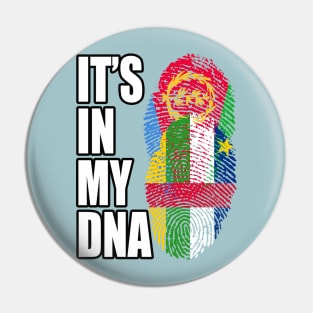 Eritrean And Central African Mix Heritage DNA Flag Pin