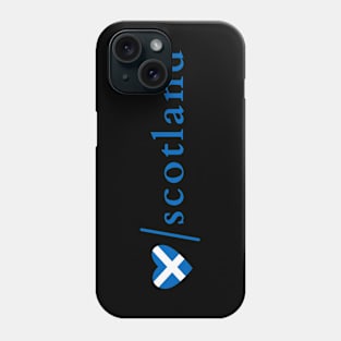 Blue Scottish Saltire Heart Scotland Phone Case