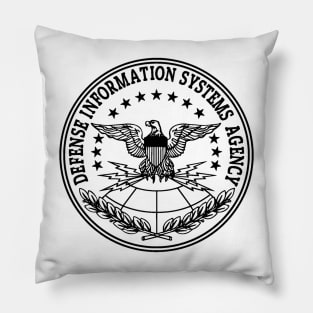 DISA Defense Information Systems Agency Black Logo Pillow