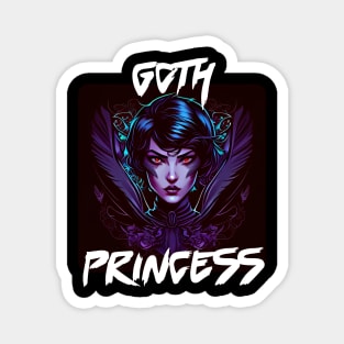 Digital Art Design Of A Goth Princess 4 Magnet