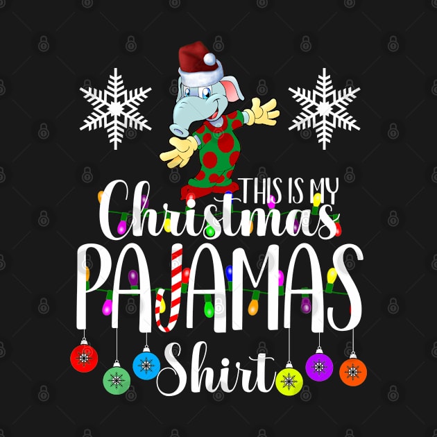 This Is My Christmas Pajama Outfit Xmas Lights Funny Holiday by CharJens