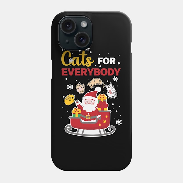 Cats For Everybody Santa Claus Phone Case by V-Edgy