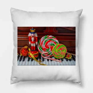 Nutcracker With Suckers On Pinao Pillow