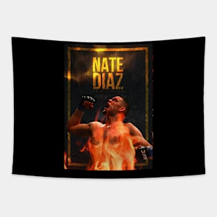 Nate Diaz Gold Tapestry