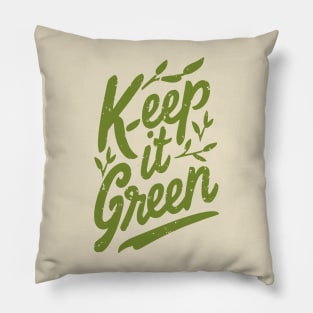 Keep It Green: Earth Day Pillow