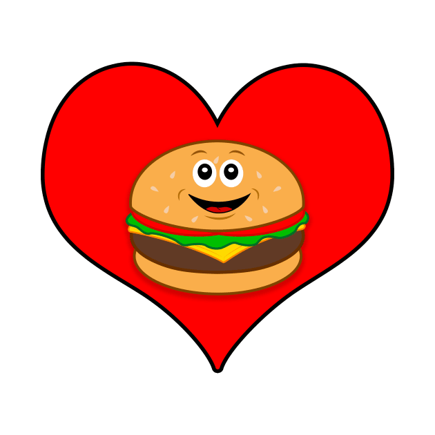 Cheeseburger in a Heart by PenguinCornerStore