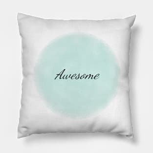 Awesome Typography Art Minimal Design Pillow