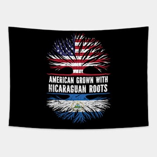 American Grown with Nicaraguan Roots USA Flag Tapestry