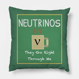 Neutrinos Go Right Through Me Pillow