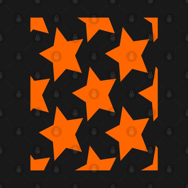 Stars - Orange by Boo Face Designs