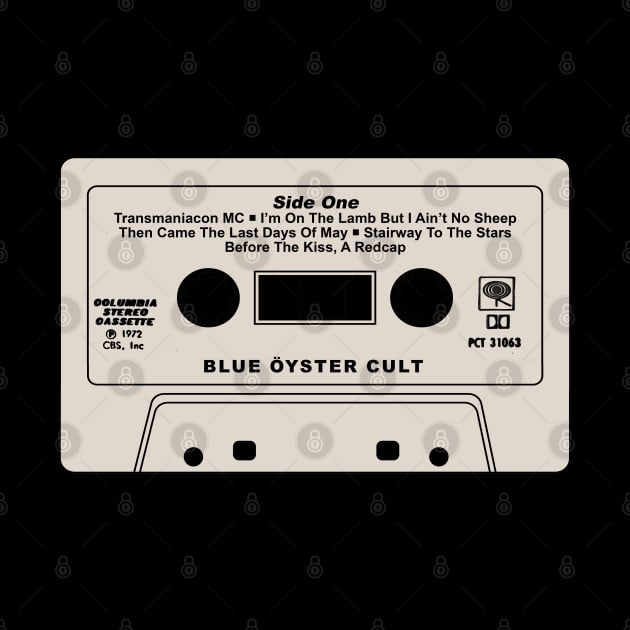 Blue Oyster Cult audio cassette recreation by UnlovelyFrankenstein