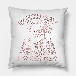 Scared Koala Animal Design Pillow