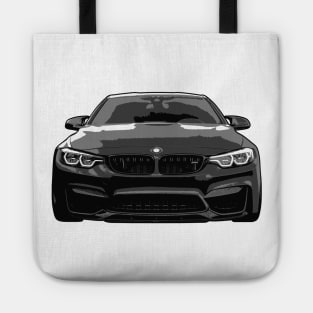 Grey BMW M4 Illustration Tote