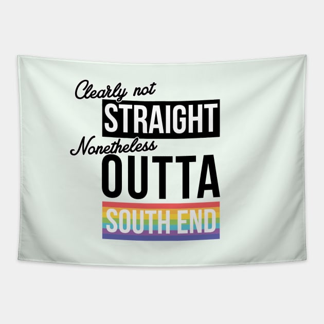 (Clearly Not) Straight (Nonetheless) Outta South End Tapestry by guayguay