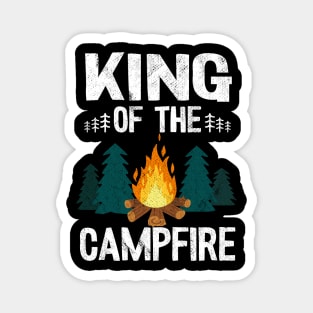 King Of The Campfire Funny Camping Magnet