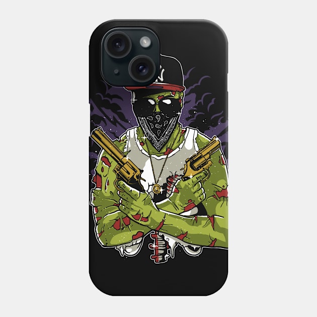 Gangsta Zombie Phone Case by MisfitInVisual