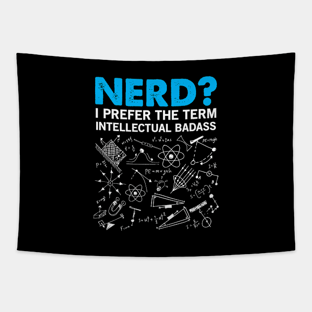 Nerd - Intellectual Badass Tapestry by CRE4TIX