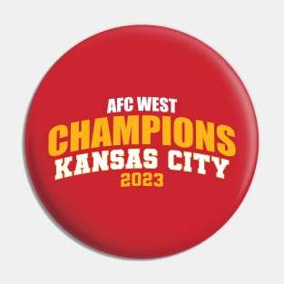 Kansas City Football - Division Champs Pin