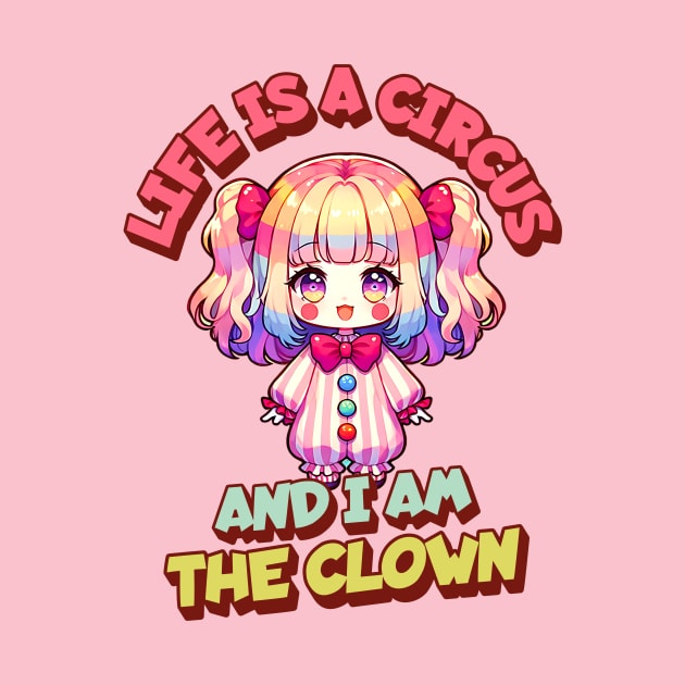 Life is a Circus and I am The Clown Cute Clown Girl by WitchyArty